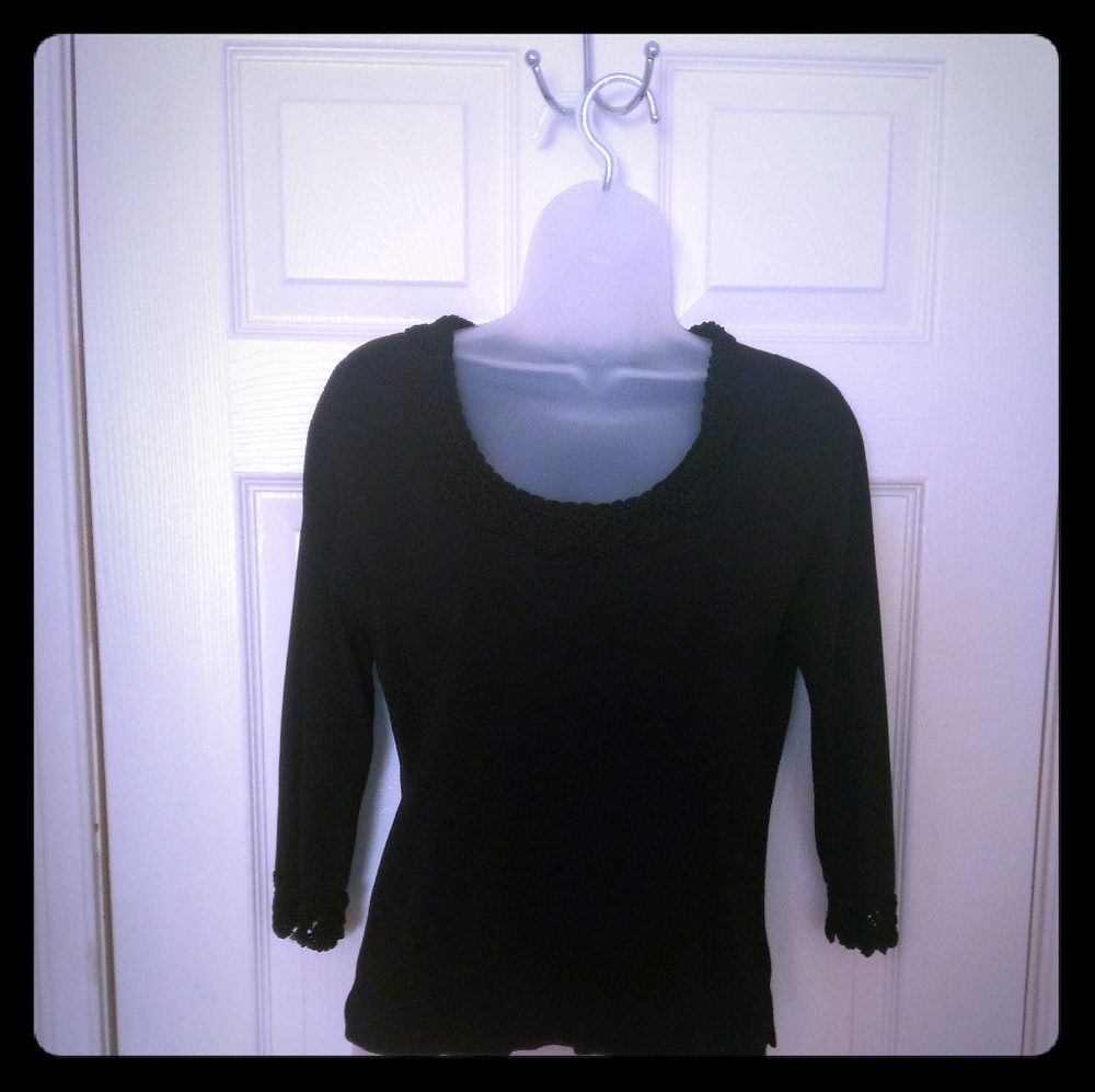 J.A.C. Rich Black Stretch Top
